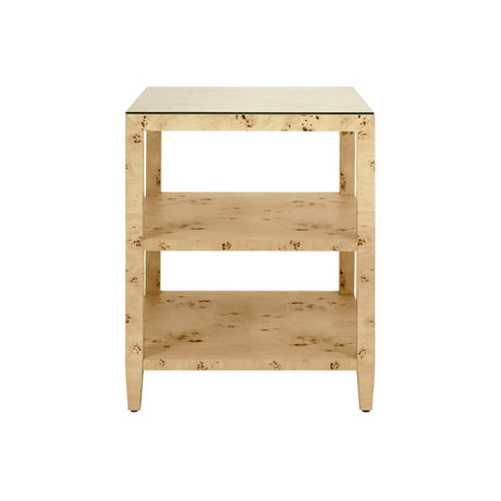 Amie Burlwood Side Table by Worlds Away at Fig Linens and Home 1