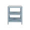 Amie Light Blue Side Table by Worlds Away at Fig Linens and Home - Front View