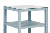 Amie Light Blue Side Table by Worlds Away at Fig Linens and Home - Detail View
