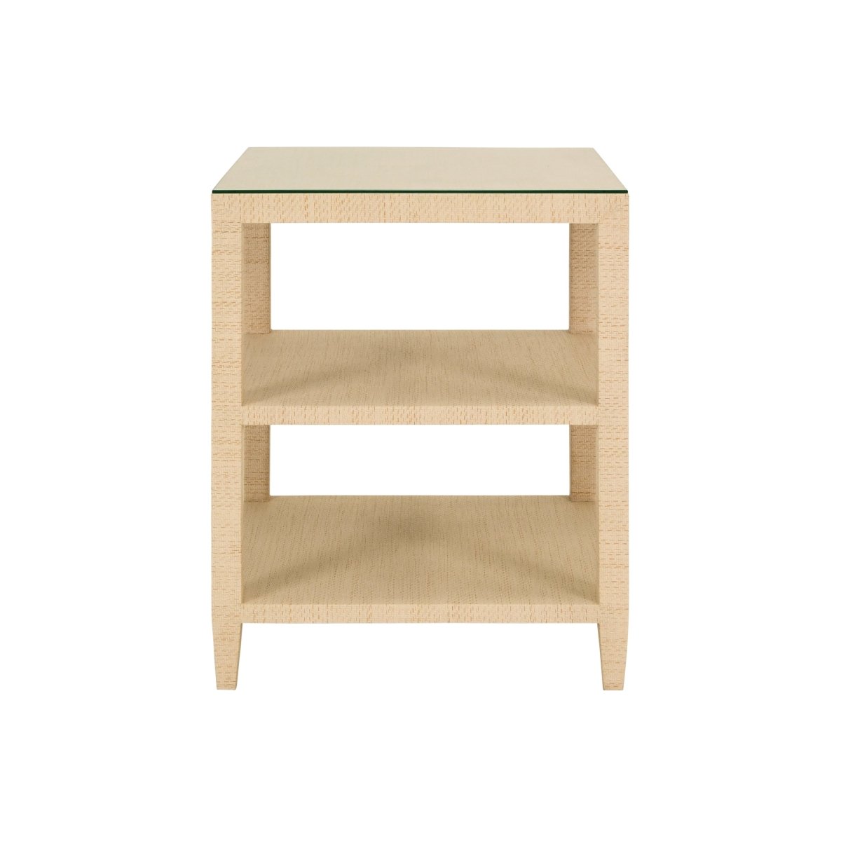 Amie Natural Side Table by Worlds Away 28" H x 22" W x 22" D BROWN at FIG LINENS AND HOME 1