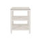 Amie White Side Table by Worlds Away at Fig Linens and Home - Front View