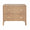 Worlds Away Andre Two Drawer Side Table in Natural Oak - Front View of Modern Classic