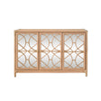 Aria Natural Buffet Cabinet | Worlds Away Furniture at Fig Linens and Home - Front of Cabinet