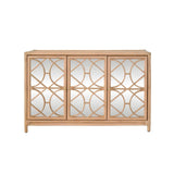 Aria Natural Buffet Cabinet | Worlds Away Furniture at Fig Linens and Home - Front of Cabinet