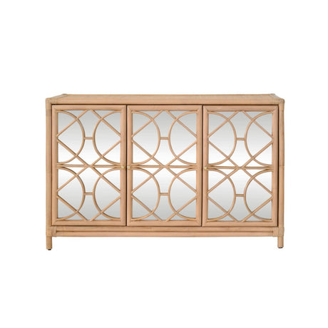 Aria Natural Buffet Cabinet | Worlds Away Furniture at Fig Linens and Home - Front of Cabinet