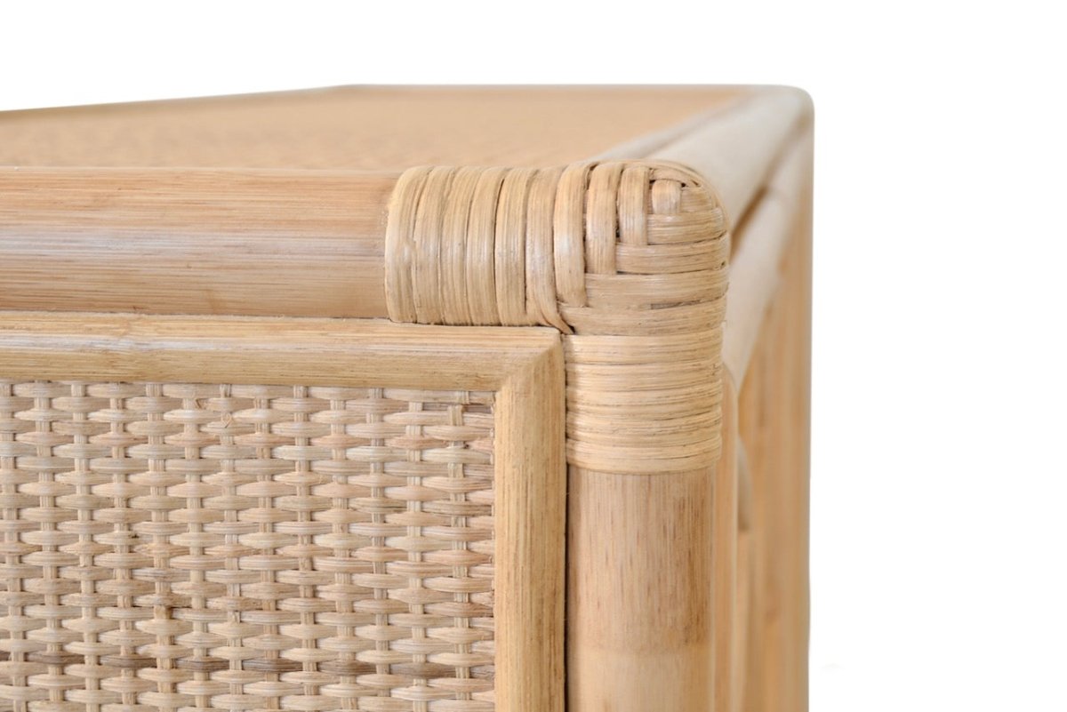 Aria Natural Buffet Cabinet | Worlds Away Furniture at Fig Linens & Home - Corner View 2