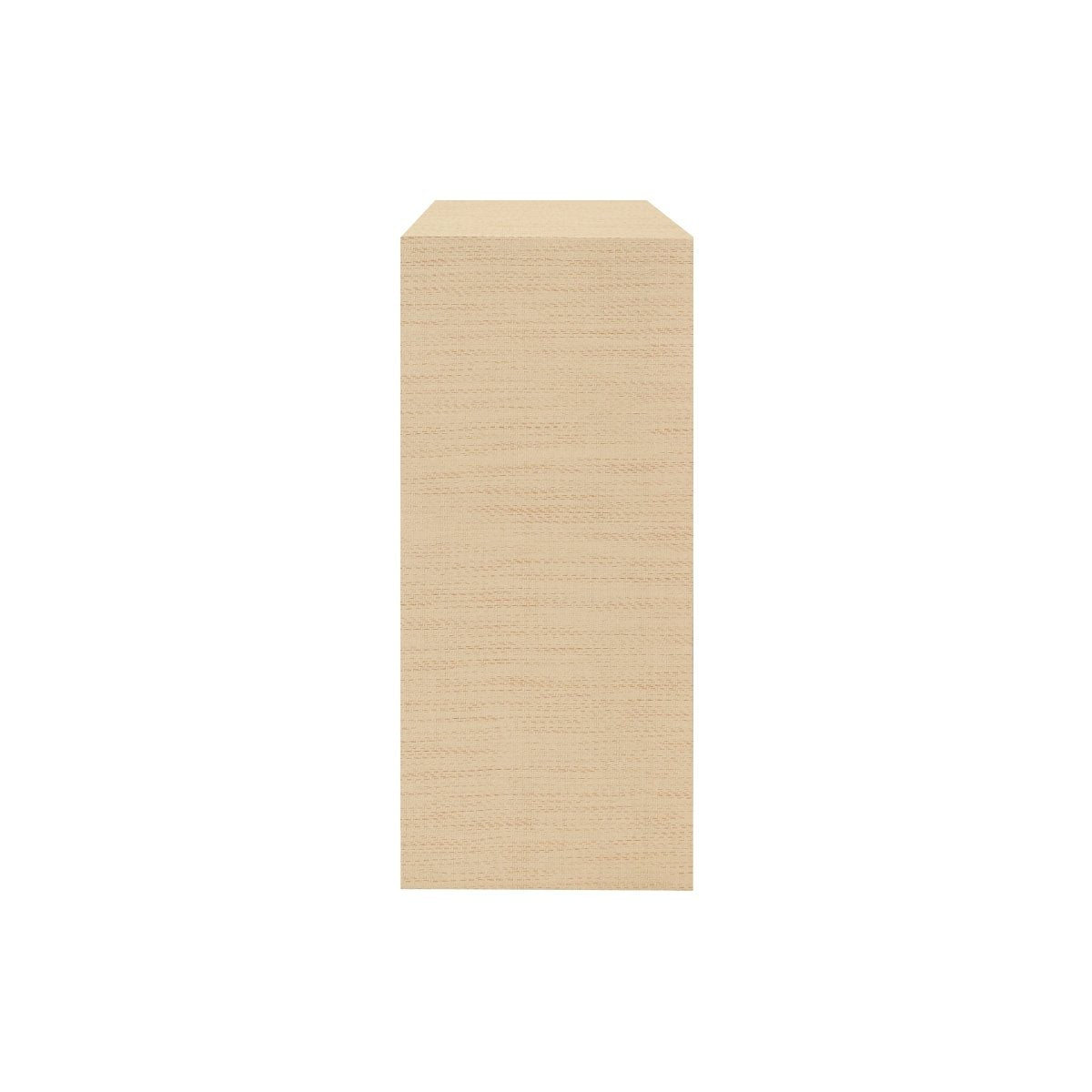 Aspen Natural Grasscloth Console Cabinet by Worlds Away at Fig Linens and Home - Side View