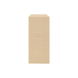 Aspen Natural Grasscloth Console Cabinet by Worlds Away at Fig Linens and Home - Side View