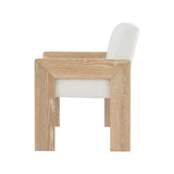 Astor Cerused Oak Dining Chair by Worlds Away 33.25"H x 24.25"W x 25.25"D Cerused Oak at FIG LINENS AND HOME 4