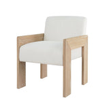 Astor Cerused Oak Dining Chair by Worlds Away 33.25"H x 24.25"W x 25.25"D Cerused Oak at FIG LINENS AND HOME 1