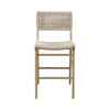 Astrid Cerused Oak Counter Stool by Worlds Away at Fig Linens and Home - Front View