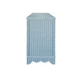 Beatrice Light Blue Buffet by Worlds Away at Fig Linens and Home - Side View