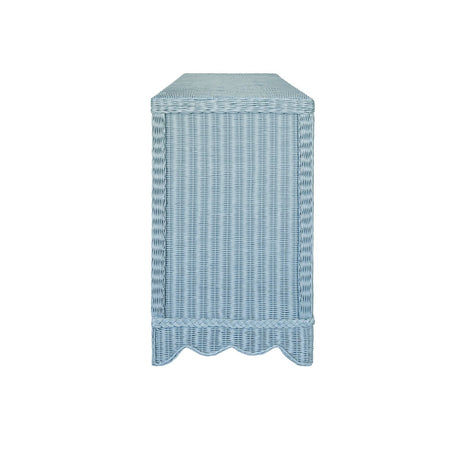 Beatrice Light Blue Buffet by Worlds Away at Fig Linens and Home - Side View