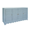 Beatrice Light Blue Buffet by Worlds Away at Fig Linens and Home - Angle View