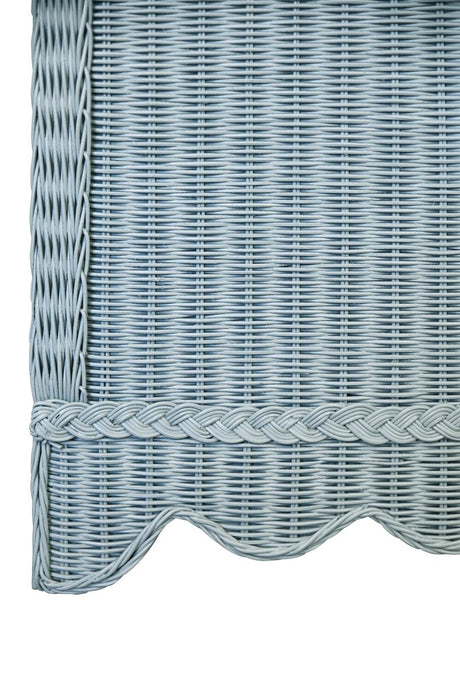 Beatrice Light Blue Buffet by Worlds Away at Fig Linens and Home - Detail of Scallop View 3