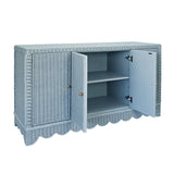 Beatrice Light Blue Buffet by Worlds Away at Fig Linens and Home - Doors Open