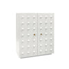 Beau White Cabinet by Worlds Away at Fig Linens and Home - Angle View
