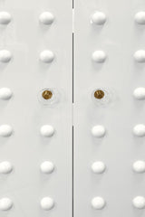 Beau White Cabinet by Worlds Away at Fig Linens and Home - Hardware View
