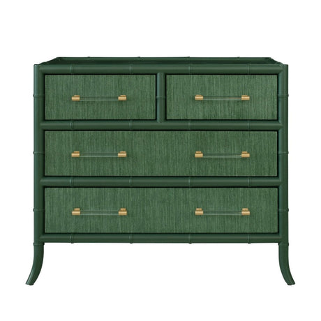 Beckett Green 4-Drawer Dresser by Worlds Away at Fig Linens and Home 1