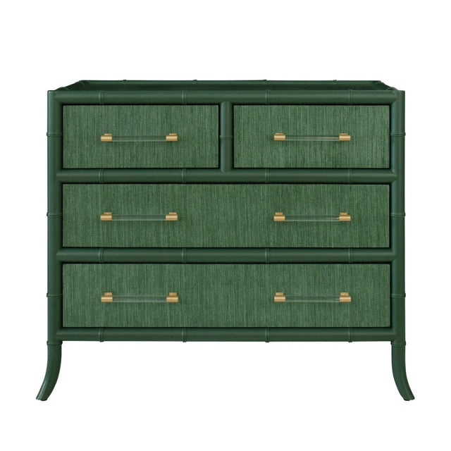 Beckett Green 4-Drawer Dresser by Worlds Away at Fig Linens and Home 1
