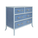 Beckett Light Blue 4-Drawer Dresser by Worlds Away at Fig Linens and Home 2
