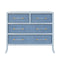 Beckett Light Blue 4-Drawer Dresser by Worlds Away at Fig Linens and Home 1