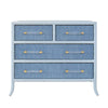 Beckett Light Blue 4-Drawer Dresser by Worlds Away at Fig Linens and Home 1