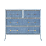 Beckett Light Blue 4-Drawer Dresser by Worlds Away at Fig Linens and Home 1