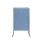 Beckett Light Blue 4-Drawer Dresser by Worlds Away at Fig Linens and Home 4