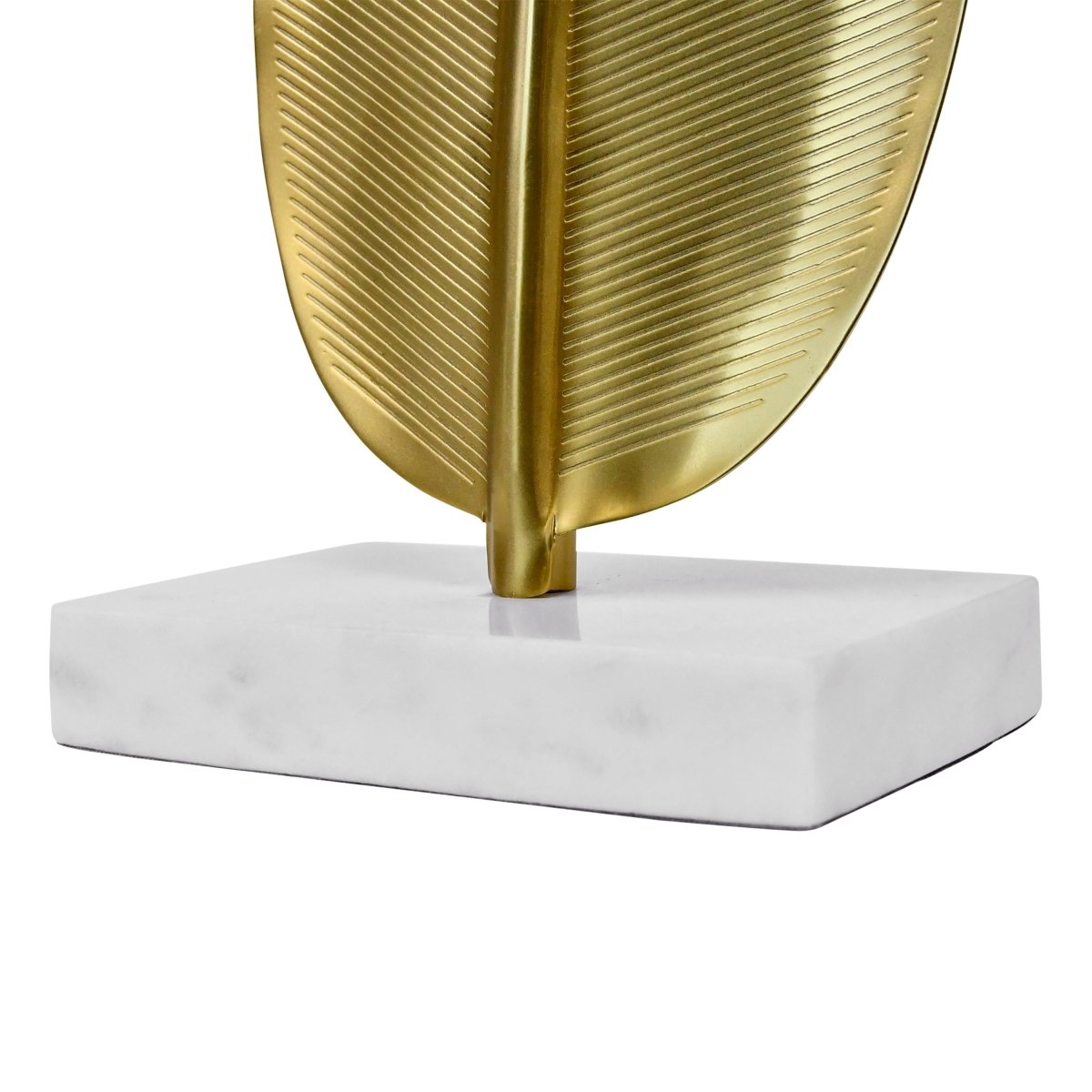 Blade Small Antique Brass Leaf Sculpture | Worlds Away Home Decor at Fig Linens and Home 4