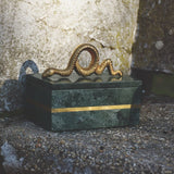 Boa Green Marble Box by Worlds Away 6.25"W x 4"D x 4"H Green at FIG LINENS AND HOME 8