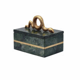 Boa Green Marble Box by Worlds Away 6.25"W x 4"D x 4"H Green at FIG LINENS AND HOME 5