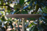 Bolton Brass Base Cigar Table with Round Leather Top by Worlds Away 10" Dia x 24.75"H Brass at FIG LINENS AND HOME 5