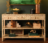 Briar Burlwood Console Table by Worlds Away at Fig Linens and Home - Lifestyle View 2