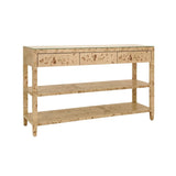 Briar Burlwood Console Table by Worlds Away at Fig Linens and Home - Angle View 2