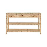 Briar Burlwood Console Table by Worlds Away at Fig Linens and Home - Front View