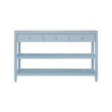 Briar Light Blue Console Table by Worlds Away | Foyer Table at Fig Linens and Home 1