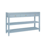 Briar Light Blue Console Table by Worlds Away | Foyer Table at Fig Linens and Home 3