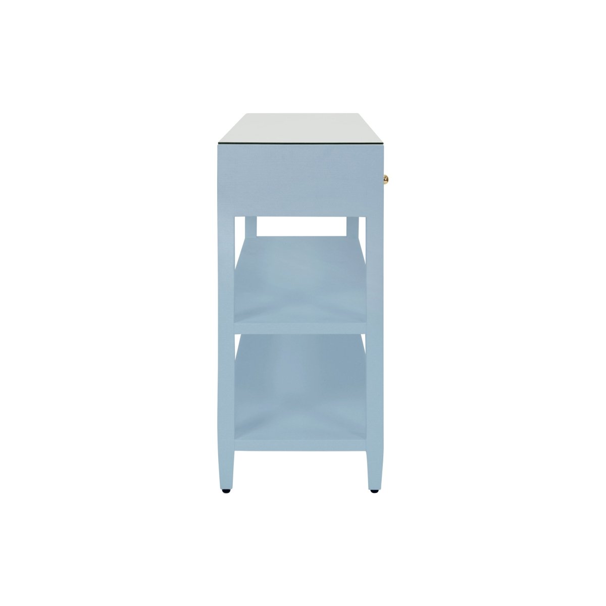Briar Light Blue Console Table by Worlds Away | Foyer Table at Fig Linens and Home 4