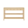 Worlds Away Briar Natural Console Table at Fig Linens and Home - Front View