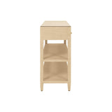 Worlds Away Briar Natural Console Table at Fig Linens and Home - Side View