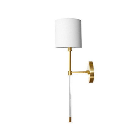 Bristow Acrylic & Brass Sconce by Worlds Away - Side View