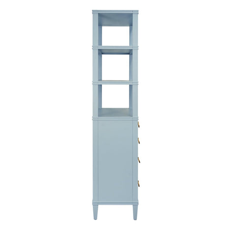 Worlds Away Brooke Light Blue Etagere at Fig Linens and Home - Side