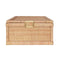 Bruno Large Woven Rattan Box Worlds Away at Fig Linens and Home - Front View