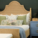 Worlds Away Bruno Small Woven Rattan Box | Decorative Boxes at Fig Linens and Home - Lifestyle 4