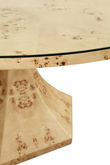 Bryce Burlwood Dining Table by Worlds Away at Fig Linens and Home - Detail 1