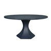 Bryce Navy Blue Round Dining Table by Worlds Away at Fig Linens and Home 1