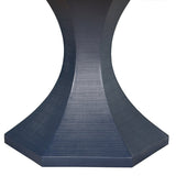 Bryce Navy Blue Dining Table by Worlds Away at Fig Linens and Home - Detail of Base