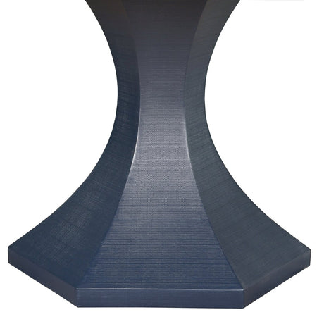 Bryce Navy Blue Dining Table by Worlds Away at Fig Linens and Home - Detail of Base