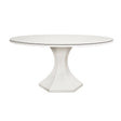 Bryce White Dining Table by Worlds Away | Pedestal Table at Fig Linens and Home